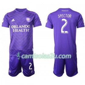 Camisolas de Futebol Orlando City SPECTOR 2 Criança Equipamento Principal 2019/20 Manga Curta